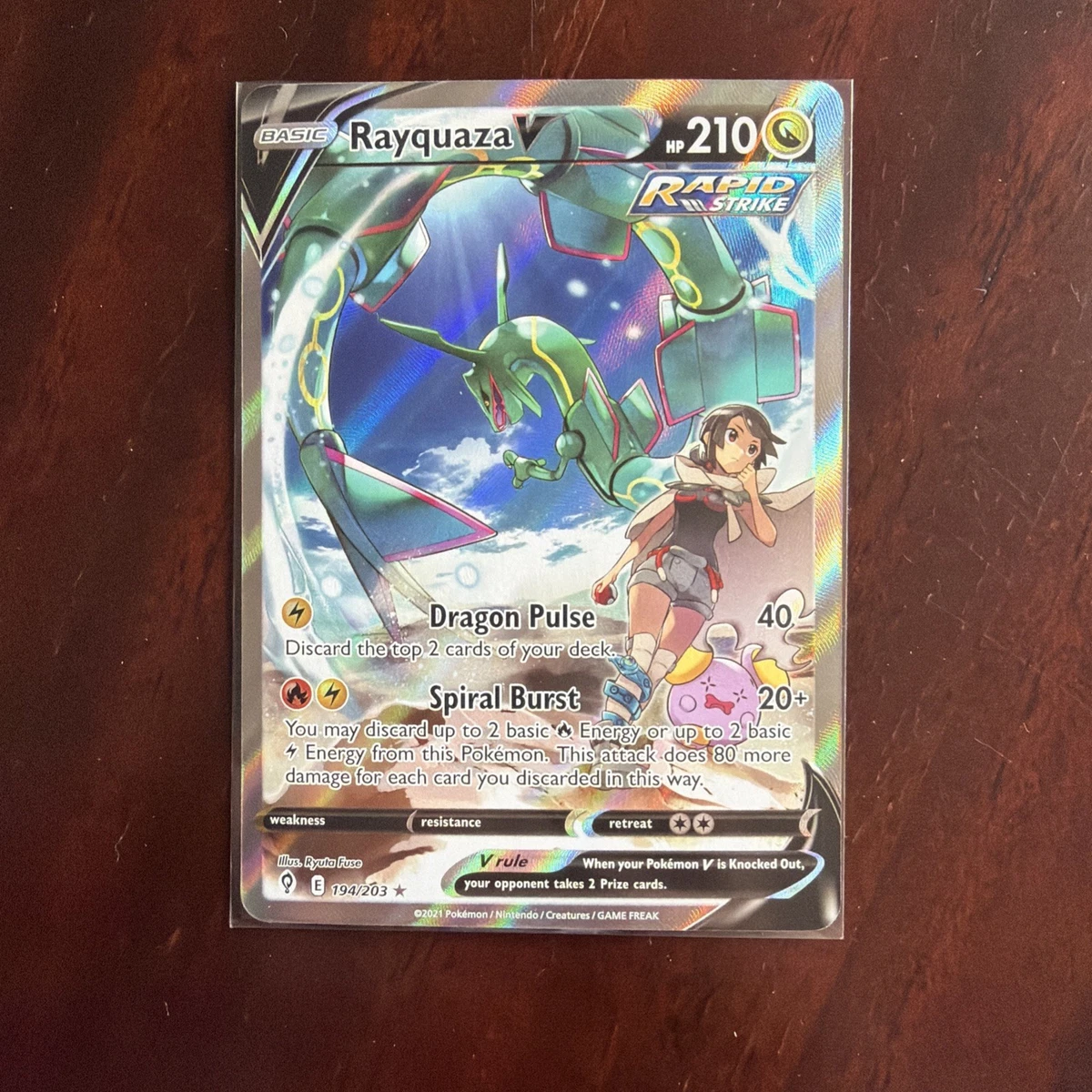 Rayquaza V 194/203 SWSH07: Evolving Skies for sale | eBay