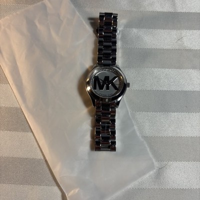 Michael Kors Mini Slim Runway Woman s Watch Stainless Steel Silver No Battery