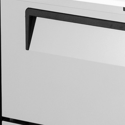 Turbo Air TST48SD18D2N 1 Solid Door and 2 Drawer Mega Top Sandwich