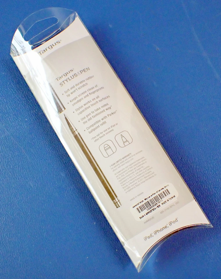 NUEVO Lápiz óptico y bolígrafo Targus 2&1 para tabletas | AMM02US AMM02TBCA-528 | NOS Foto 2 de 4