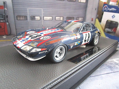FERRARI 365 Daytona GTB4 Coupe 24h Le Mans 1975 #48 Mignot Jones Motul TM 1:18