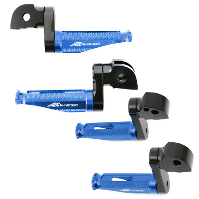 Blue MFP Front Rear 25mm Lowering Foot Pegs For Daytona 675 / R 13-17 18 19 20