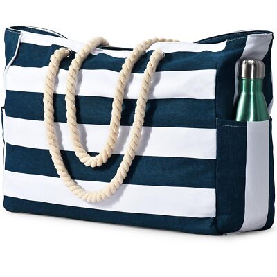Sommer-Strandtasche Mit Netz & Abteil - Wasserdichte Spa-Tasche Für Pool, Sauna, Strand