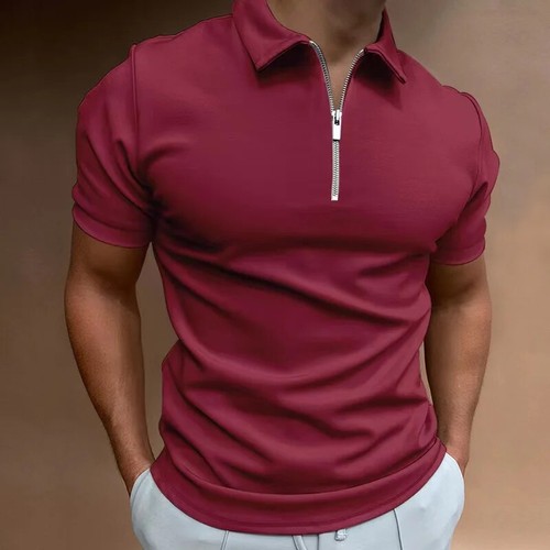 Men's Shirt Short Sleeve T-shirt Polo Plain Mens Shirts Heavyweight *20% OFF* - 第 11/22 張圖片