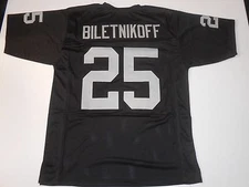 UNSIGNED CUSTOM Sewn Stitched Fred Biletnikoff Black Jersey - M, L, XL, 2XL