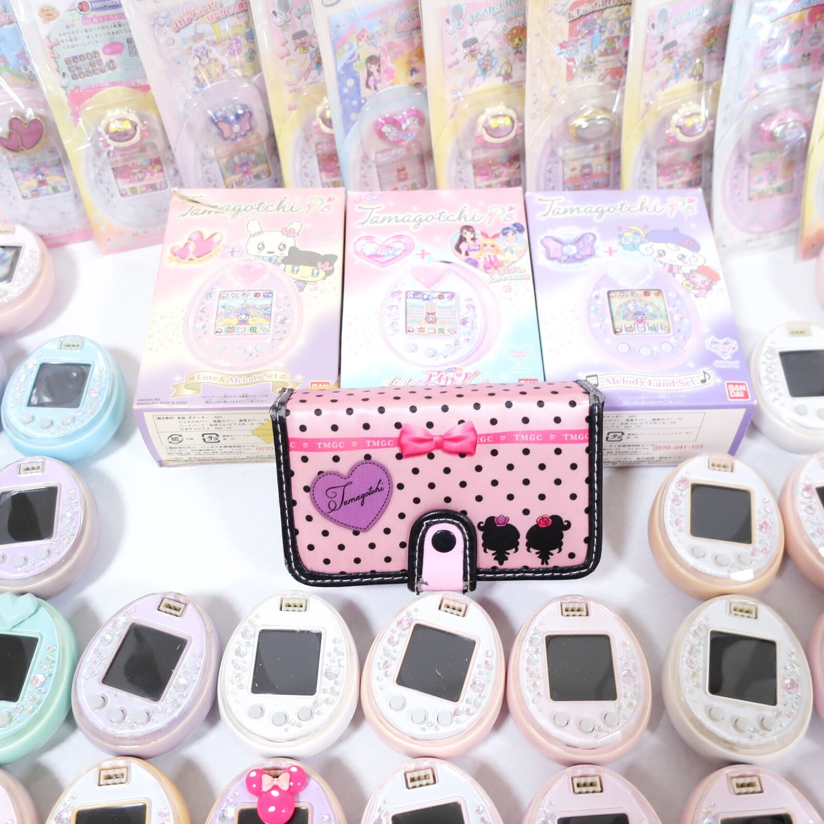 Tamagotchi P’s Many Damage Tamagotchi P's Aikatsu White Pink w/ Lovemelo