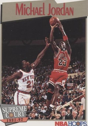 Michael Jordan 91 92 NBA HOOPS SUPREME COURT Card #455 | eBay