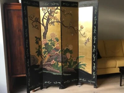 Chinese Gold Leaf Four Panels Screen Room Divider Antiques Gumtree Australia Knox Area Rowville 1276164516