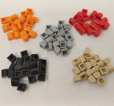 Lego Lot of 20 - 1 x 1 x 2/3 Double Curved Slope 49307 Choose Color