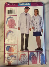 Vintage 1997 BUTTERICK P515 Adult's Scrubs Sizes L - XL Large Extra Large CUT