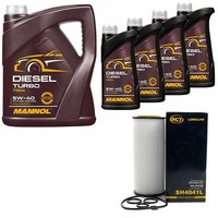 MotoröL Set Mannol Energy Combi Ll 5W-30 9 Liter + ÖLfilter FüR Bmw 7Er 730D E65