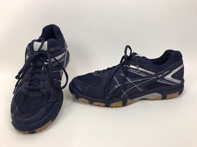 Asics Gel-1150V B457Y Womens Navy Silver Synthetic Athletic Volleyball  Shoes