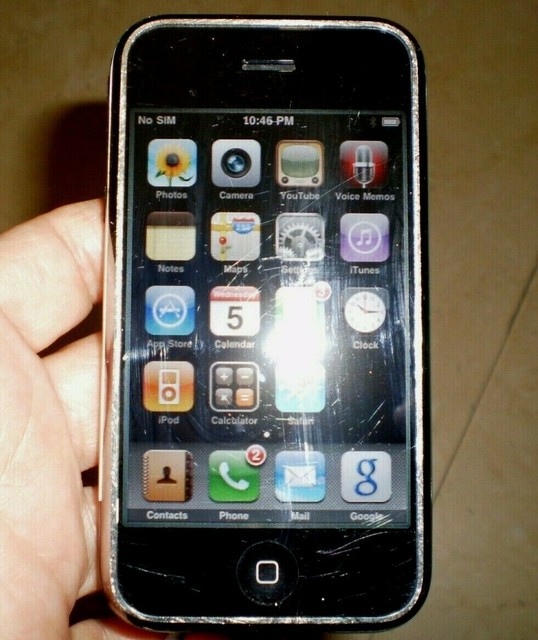 Apple iPhone 1st Generation - 8GB - Black (AT&T) A1203 (GSM) | eBay