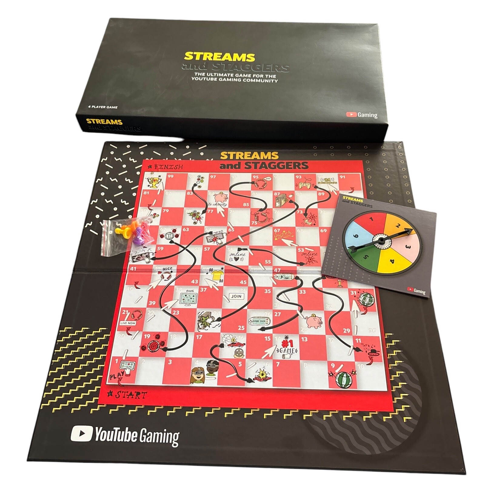 Rare YouTube Gaming STREAMS AND STAGGERS Promotional Board G