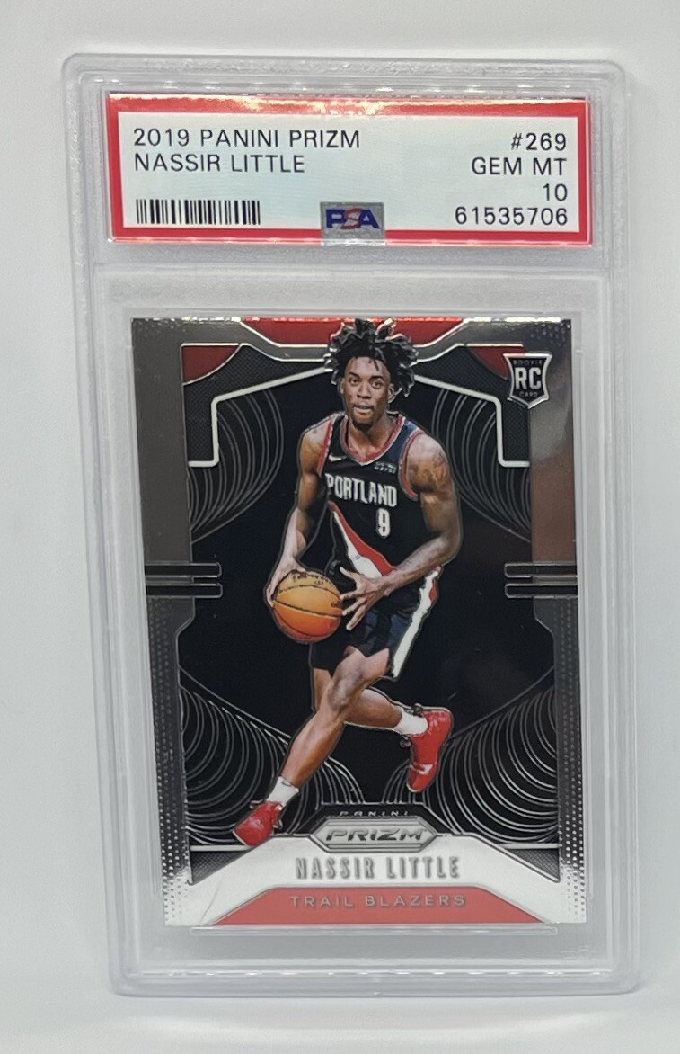 PSA 10 Nassir Little 2019-20 Panini Prizm Rookie RC GEM MINT Blazers SUNS READ⬇️