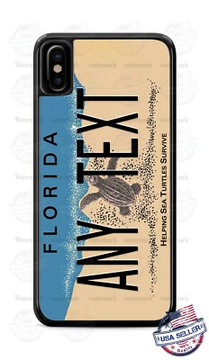 Florida State License Sea Turtles Custom Phone Case For iPhone 12 Samsung Google