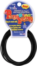Pepperell Pony Bead Lacing 2mmX5yd, Black, 1 Count (Pack of 1) Black 