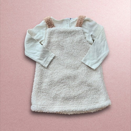 Baby Mädchen Overall & Strampler 2-teilig Gr. 9-12 Monate Weich Sherpa Tier Kleid Neu - Bild 3 von 21