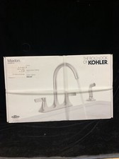 KOHLER R22869-VS Maxton 2-Handle Kitchen Faucet With Sprayer, Vibrant Stainless