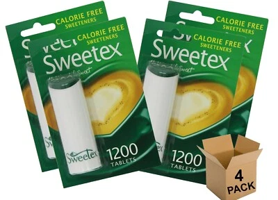 Sweetex Tablets Dispenser 1200 Tablets Pack of 4