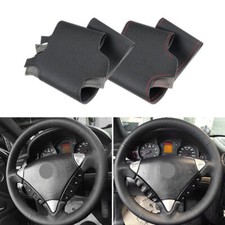 Handnähte Leder Lenkrad Lenkradbezug Lenkradschoner For Porsche Cayenne 2003-10