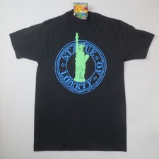 Vintage Shirt Mens Large Black Statue of Liberty Sherrys Best Puff Single Stitch
