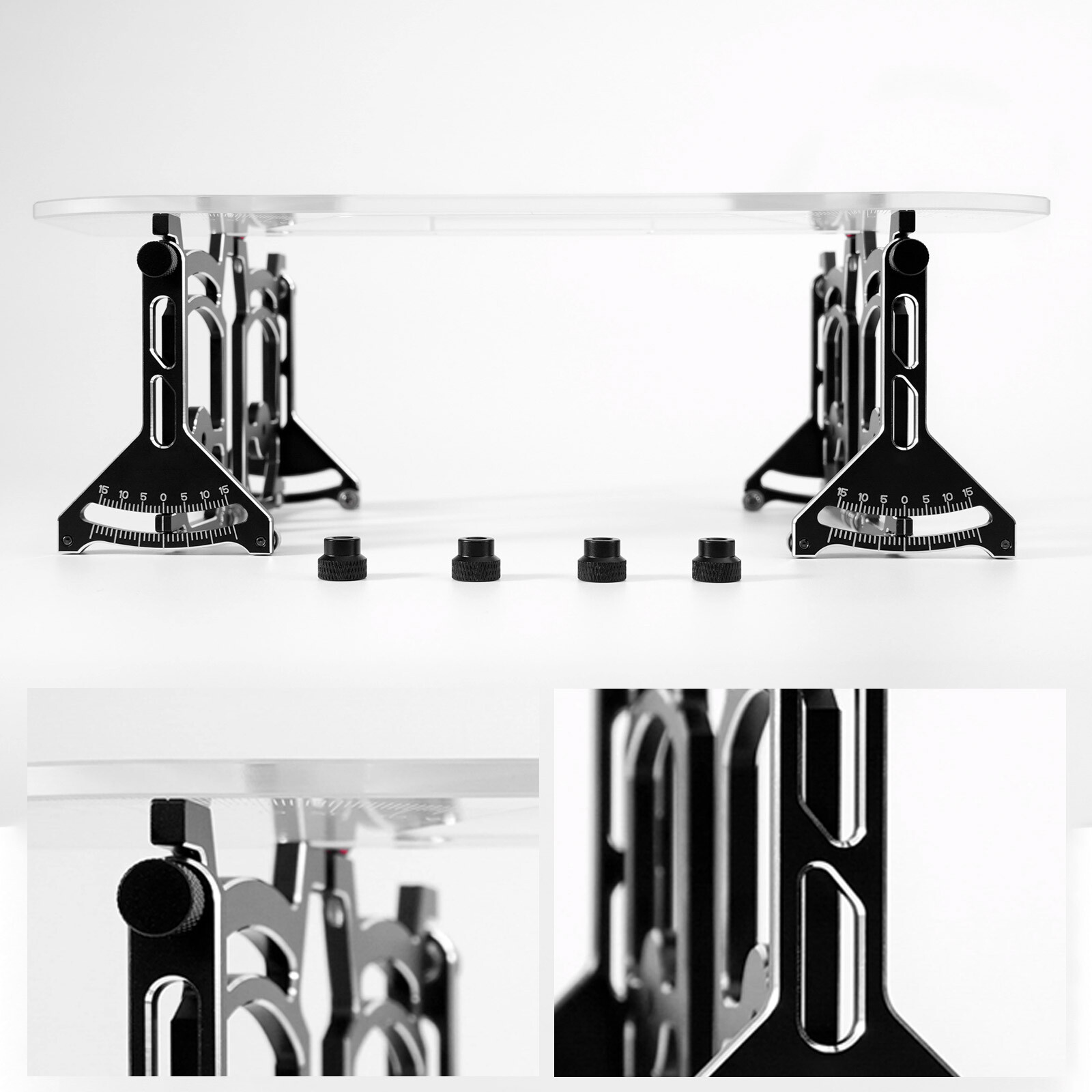 RC Chassis Setup System For 1/10 RC Touring Car Camber Caster Toe Gauge