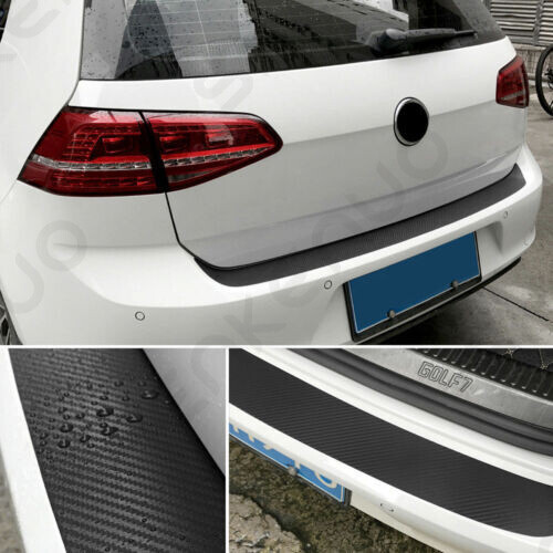 Carbon Fiber Car Rear Trunk Guard Trims Bumper Sticker For Tesla Model 3 16-2020 - Picture 7 of 10
