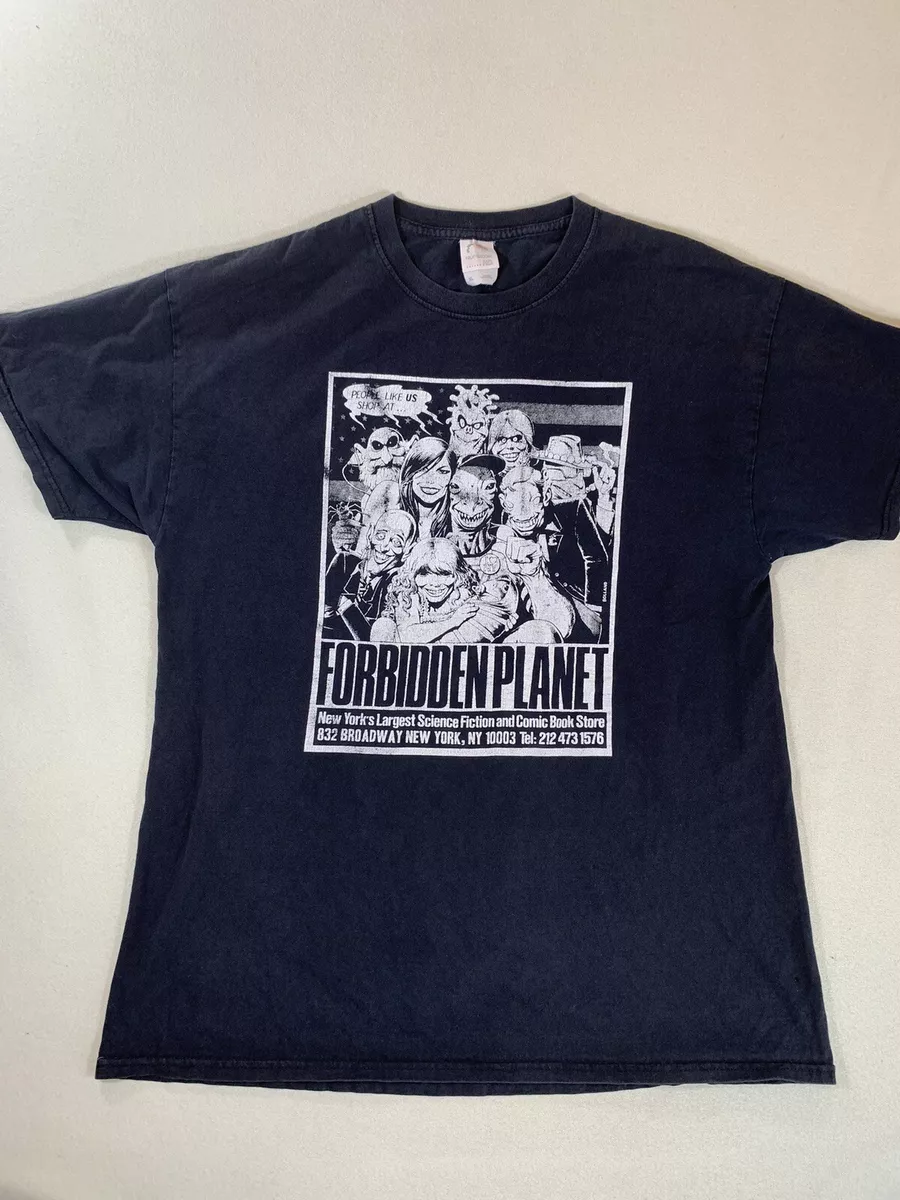 Forbidden Planet Comic Book Store Black T-Shirt XL New York City