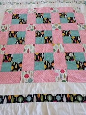 Handcrafted Childs PATCHWORK QUILT 39" x 39"