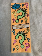 Sticker Tattoos Vending Machine Surprise Display Card.