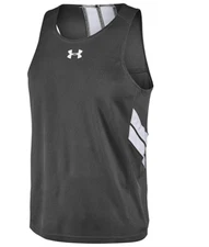 Under Armour Men's Breakaway Singlet Running tank Tank Top Sleeveless Black