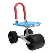 Cart Rolling Stool Work Seat Cart with Wheels 360 Gardening Helper 330.69 lbs
