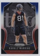 2019 Panini Prizm Rookies Red White & Blue Prizm Kahale Warring #394 0c4