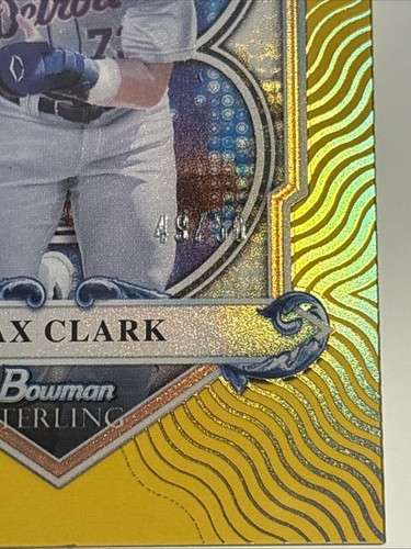 Max Clark 2024 Bowman Sterling Sterling Tek Gold /50 #ST-8 KG - Picture 2 of 7