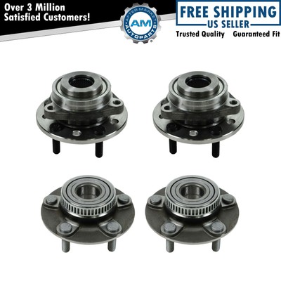 Wheel Bearing & Hub Assembly Front & Rear Kit of 4 for Chrysler Dodge Eagle