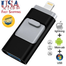 USB 3.0 Flash Drive Memory Stick Thumb External Phone Storage For iPhone iPad