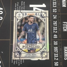 2021-22 Merlin UEFA Champions League #PF-7 Lionel Messi Prophecy Fulfilled