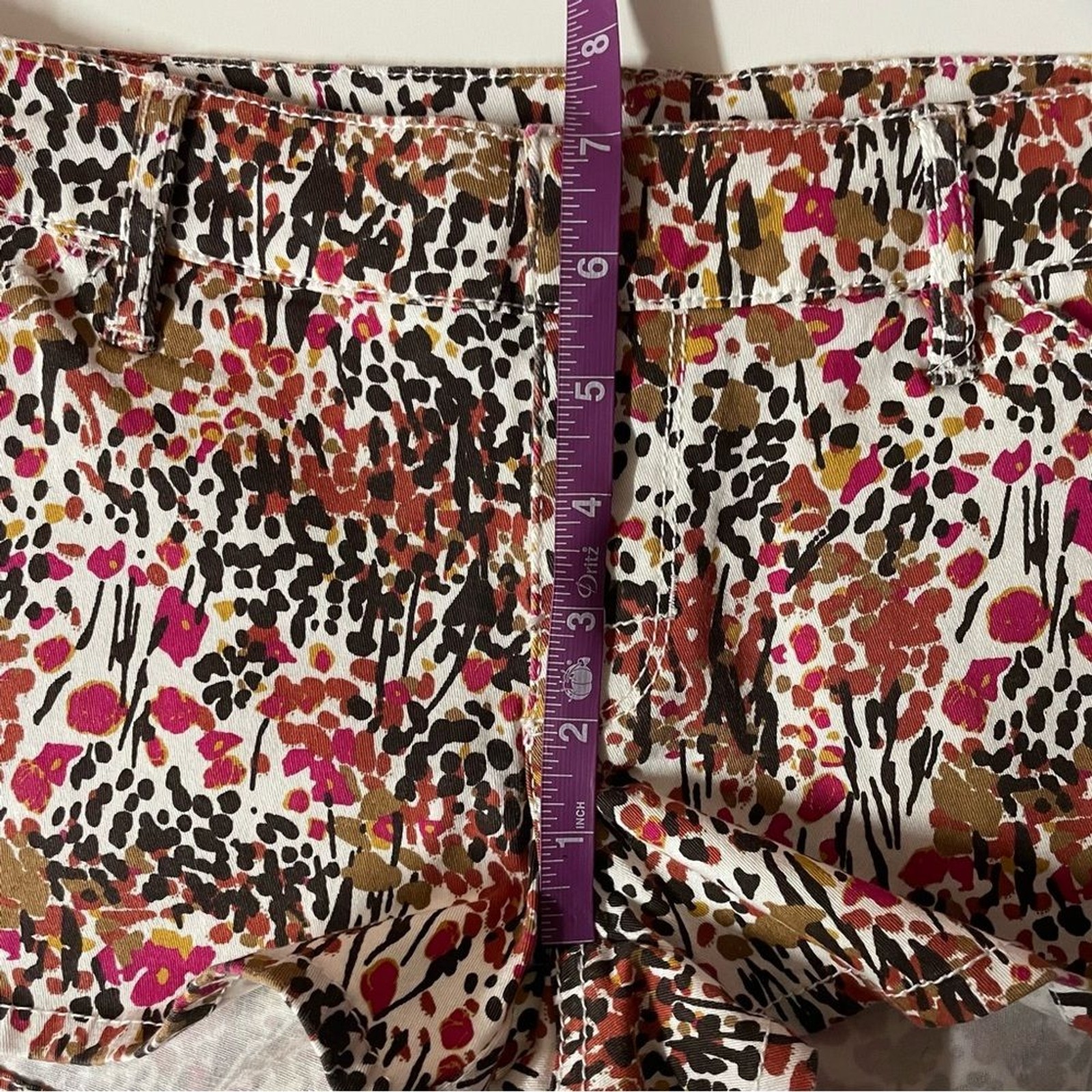 Roxy Cream Multicolored Floral Patterned Short Sh… - image 6