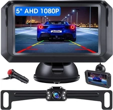 【5" AHD 1080P】 Back Up Camera for Cars Systems Truck... 