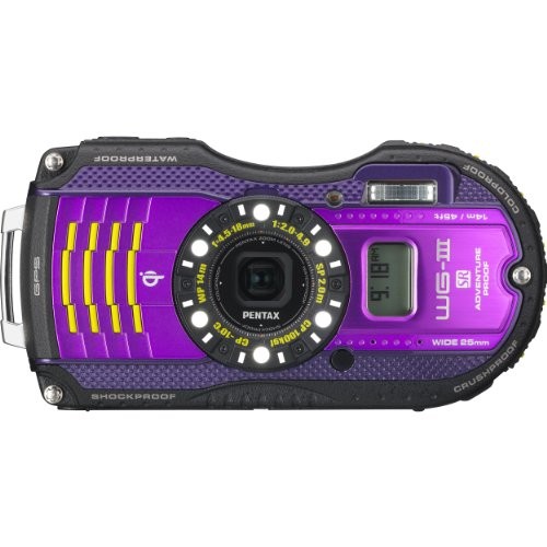 Pentax Optio WG-3 GPS Waterproof Purple 14m Compact Digital Camera
