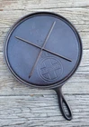 Vintage Griswold Cast Iron #8 Round Griddle Slant Logo 738A *FULLY RESTORED*