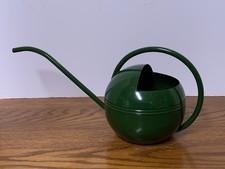 Smith & Hawken Art Deco Green Watering Can Long Reach Spout Gardening Plants