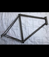 Retro Vintage Rennrad Stahlrahmen 57,5cm, Klarlack Pulverbeschichtet