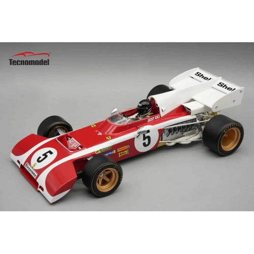 Ferrari 312 B2 South Africa Gp 1972 J.Ickx Con Vetrina E Pilota 1:18 Tecnomodel-image