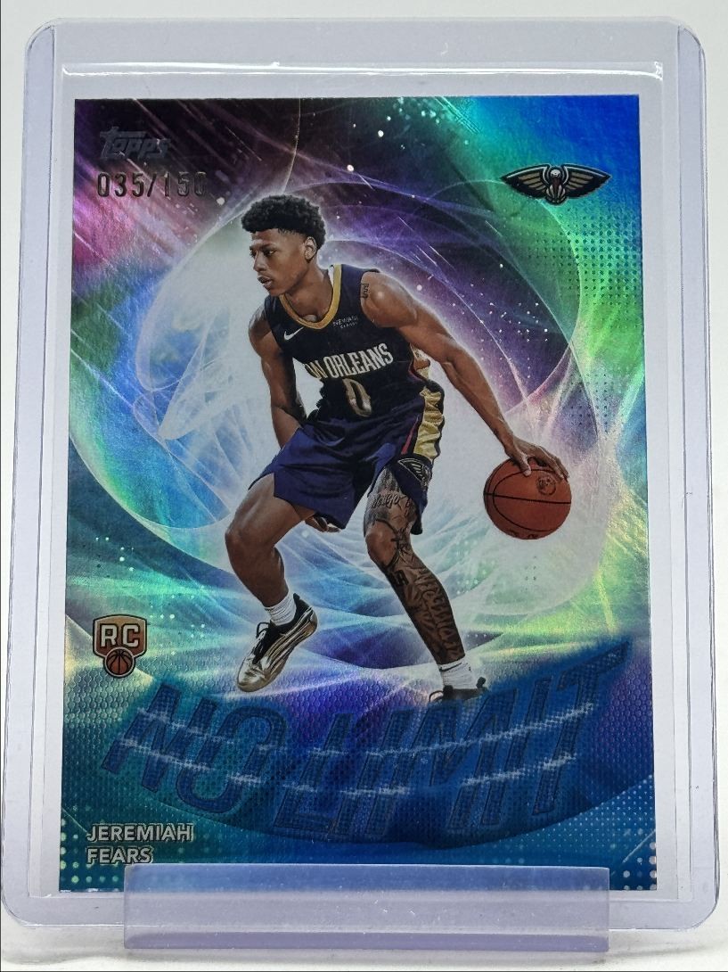 JEREMIAH FEARS 2025-26 TOPPS ROOKIE NO LIMIT BLUE FOIL #NL-7 RC /150 Q0234