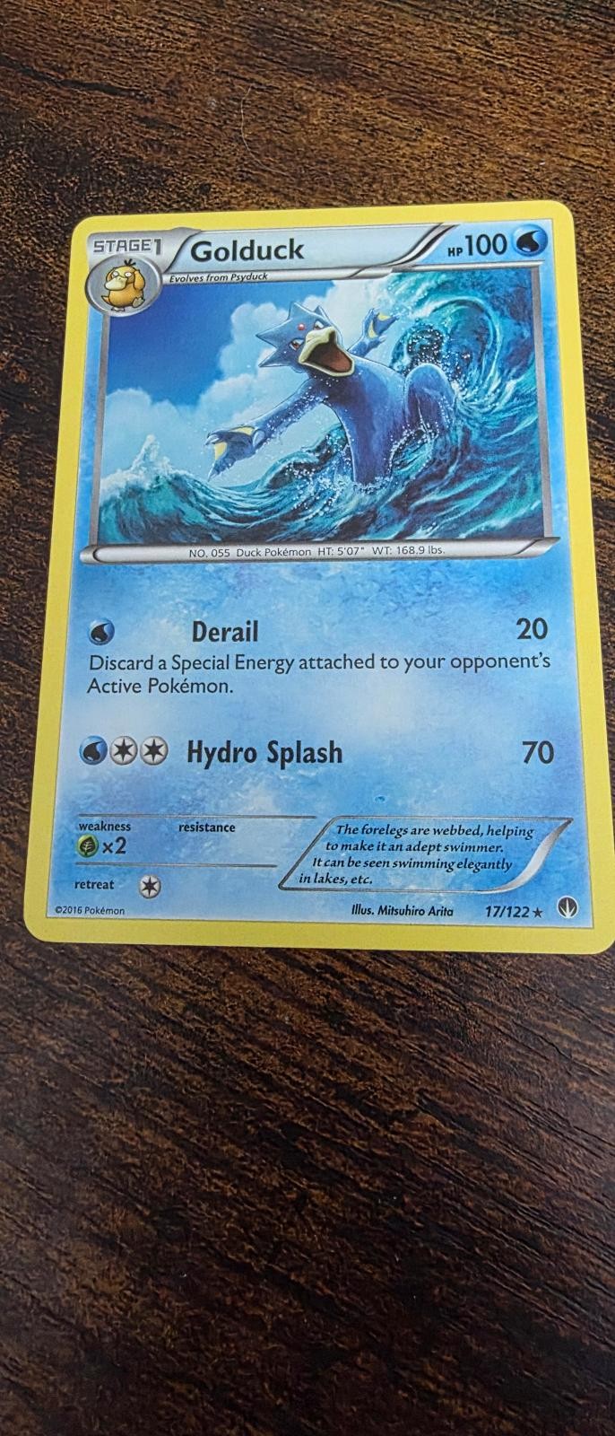 Golduck 17/122 Rare BREAKpoint Pokemon Lightly Played