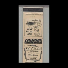 Matchbook Cover - California - La Cardo's Club Stadium Sutterville Rd.