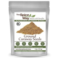 The Spice Way Caraway Seeds - Ground 4 oz key 4 Ounce Pack of 1 