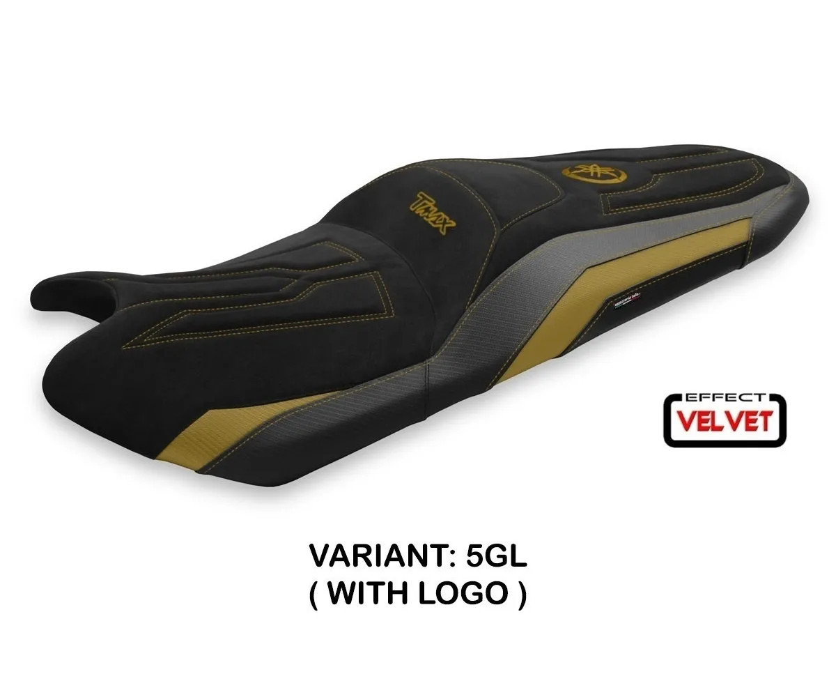 Seat saddle cover Scrutari 2 Velvet Gold TPZ Italia YAMAHA T-MAX 530 2017 2020